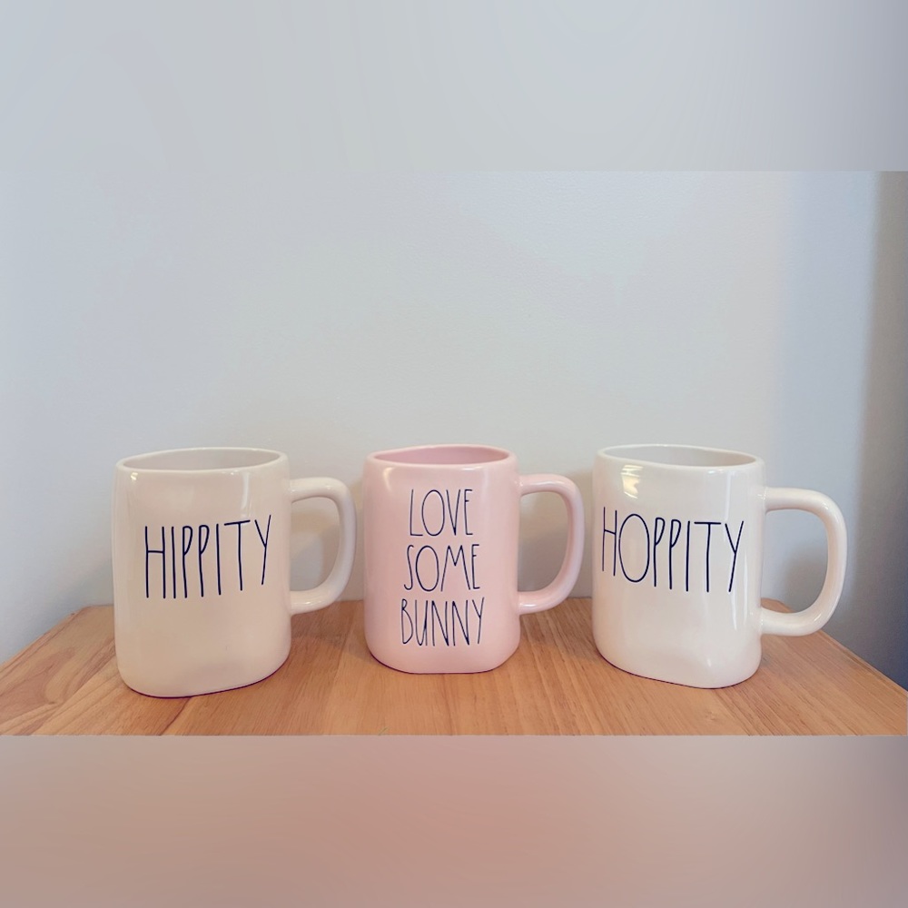 Set of 3 Rae Dunn mugs - Easter themed